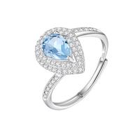 Anillo De Lágrima De Plata De Ley 925 Para Mujer, Anillo De Piedras Preciosas Con Engaste De Catedral, Halo De Pera Ovalado De 5 X 7 Mm, Anillo De Circonita Cúbica, Anillo De Compromiso Llamativo