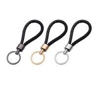 Anillo De Llave De Cuerda De Cuero Trenzado De 3 Piezas, Anillo De Llave De Automóvil Elee Clásico, Anillo De Llave Duradera, Anillo De Llave De Cuero Reutilizable, Accesorios De Llave.