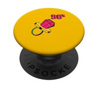 Anillo de los años 90 Retro Nostalgia Colorido diseño Retroceso PopSockets PopGrip Adhesivo