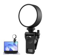 Anillo de luz con clip para teléfono, anillo de luz para computadora portátil | Luz de videoconferencia portátil | Luz de teléfono LED de 6 pulgadas con modo de luz ajustable, clip de luz para
