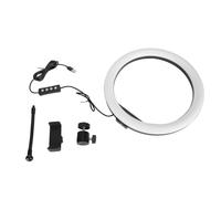 Anillo de luz con Soporte, lámpara de Escritorio con luz de halo Circular de 162 LED roscada de 1/4 de Pulgada con 3 Modos para Retrato de Estudio de Maquillaje