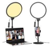Anillo de luz Grande de Pantalla Completa de 10.5 Pulgadas, Anillo de luz LED para Laptop de 6500 K con Soporte para transmisión en Vivo, Maquillaje, videoconferencia, videollamadas, fotografía