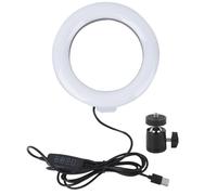 Anillo de luz LED con clip para portátil, monitor, cámara web, nivel de brillo, iluminación para videoconferencias, 3 temperaturas de color,