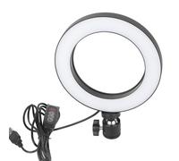 Anillo de luz LED de 16 cm UN - 160, 3 Colores, lámpara de Relleno Ajustable para fotografía de Belleza y transmisión en, con Brazo Flexible y trípode, Kit de iluminación