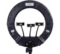 Anillo de luz LED de 18 pulgadas, 3200 K-5500 K, regulable con 3 soportes para teléfono móvil, anillo de luz de 48 W para maquillaje, TikTok, YouTube, streaming en vivo y fotografía, 95RA CRI, sin
