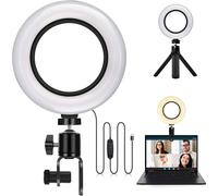 Anillo de luz LED para selfies de 10.1 pulgadas con soporte y trípode para transmisión en vivo, grabación de video