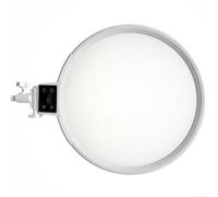 Anillo de luz LED regulable con panel Softbox, brillo ajustable y pantalla HD, fotografía profesional de 45 cm para iluminación para transmisión en vivo, grabación de video, maquillaje, blanco (blanco