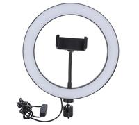 Anillo de luz LED regulable de 26 cm, tu compañero ideal para transmisiones en vivo y vídeos de YouTube, diseño LED especial, 3 modos de luz y 10