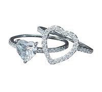 Anillo de luz para mujer, anillo de regalo, anillo de aleación, juego de anillos de declaración, 11, Metal, Sin piedras preciosas