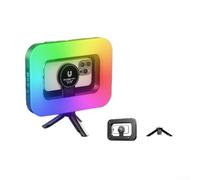 Anillo de luz recargable portátil de 3600 mAh magnético para iPhone para Android Live Streaming Creación de contenido brillo ajustable 17,5 x 25 cm (con trípode)