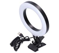 Anillo de luz USB para portátil, LED regulable con temperatura de color ajustable, iluminación para videoconferencias con diseño compacto, suave