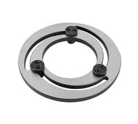 Anillo De Mandíbula, 8 Pulgadas Ajustable Acero Mandril De Tres Mordazas Suave Anillo De Mandíbula Garra Recortadora para CNC Centro De Torno Herramienta De Torneado Silver,8in