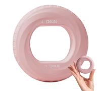 Anillo de mango, anillos de refuerzo de manos - Anillo de ejercicio para brazo de silicona | Pinza de presión de doble fuerza para entrenamiento muscular, dedos, brazos, entrenador de agarre p