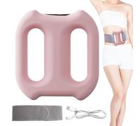 Anillo de masaje de fascia, rodillo de tejido profundo de 5 velocidades, herramienta inalámbrica de alivio muscular con cinturón ajustable, ideal para piernas, muslos, vientre, gimnasio, corredores