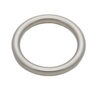 Anillo de metal soldado 10 Uds hebillas de anillo redondo espesor 2,4mm,3mm,2mm, Metal grande plateado mate for cinturón cuero zapatos bolsas(Matte Silvery,15mm*2.2mm)
