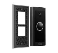 Anillo de montaje adhesivo sin taladro, timbre de video con cable 5AT3T5 para alquiler de apartamentos, cinta fuerte, instalación sin daños, soporte de puerta de metal para pared de ladrillo al aire