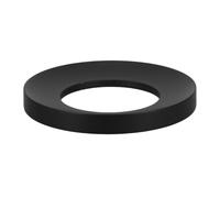 Anillo de Montaje para Lavabo de Cristal Negro, Aleación de Zinc | Elevador de 7,8mm, Estabilizador Antivibración, para Encimera y Baño, Acabado Mate Cepillado