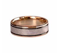 Anillo de mujer ajustable de acero inoxidable para mujer, de lujo, oro rosa, brillante, anillos a juego, clásico, cuadrado, circonita, anillos de compromiso, unisex, anillo de tres piezas, anillo de