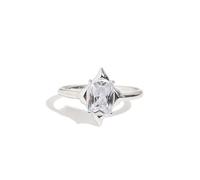 Anillo de mujer simple con circonitas de brillo geométrico anillo color oro romántico dulce anillo estético con joyas para fiestas de boda Lovely and Professional