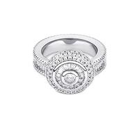 Anillo de mussanita de corte de color esmeralda de oro de 14k, anillo vintage de hip-hop redondo, un guiño a la cosecha con un toque moderno, dones de papá