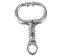 Anillo de Nariz de Anillo de Nariz de Ganado con Resorte sin perforación para un fácil manejo de Acero Inoxidable para terneros y Ganado pequeño de Menos de 1000 Libras