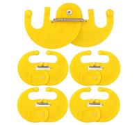 Anillo de nariz de la pantorrilla de 5x: clip de nariz de destete de ganado, espina para pantorrillas herramientas de reproducción de ganado anti -chupación, kit de parada de ordeño para granjeros lec