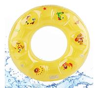 Anillo de Natación, Darryy Anillo de Natación Inflable, Flotador Rueda Coche Grande, Verano, Fiesta en la Piscina, Flotador Rueda Coche Niño, Flotador Rueda Coche Infantil (Amarillo, 70)