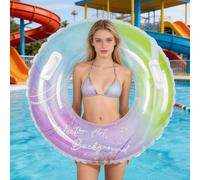 Anillo de Natación Inflable, 102cm Flotadores Piscina Adulto con Asas, Grande Redondo Swimming Float para Playa Verano Fiesta Juegos Piscina