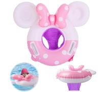 Anillo de Natación Niño, XiXiRan Flotador de Piscina Niños, Flotador para Bebé con Asiento, Anillo de Natación del Coche de Policía, Flotador Inflable GE Natación Bebé, Aro Natación Niños (Minnie)