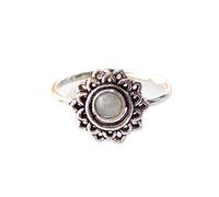 Anillo de opalita, chapado en plata, anillo hecho a mano para mujer, anillo de joyería, tamaño 7.5 USA) DR-2688 con piedras preciosas opalite