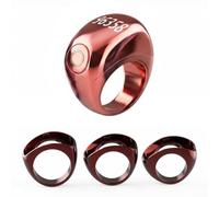 Anillo de oración digital, contador Tasbih inteligente, con 5 alarmas impermeables para dispositivo ZIKR para culto musulmán (rosa)