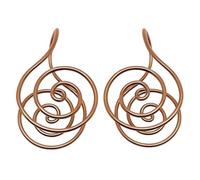 Anillo de palma de cobre, anillos de mano en espiral Reiki, puños de cobre hechos a mano para trabajo de cristal, manifestación y equilibrio de chakras, meditación para mujeres y hombres, Cobre, No.