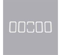 Anillo De Parrilla Delantera Insertos Carreras Cubierta Embellecedora Para Suzuki Para Jimny JB74 2019 2020 2021 2022 2023 2024 Rejillas Parrillas(BLANCO)