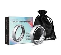 Anillo de Pene Acero Inoxidable para Hombres Anillo Erección Pene para Sexo Fuerte y Duradera Cock Ring Anillo de Testículos Juguetes Sexuales Adulto Weimob