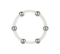 Anillo de pene de silicona Calex con perlas de acero talla XL, Ancho 870 mm, Longitud 560 mm, Profundidad 10 mm, Departamento HOMBRE, Poids 0.037 Kg, Colores Blanco