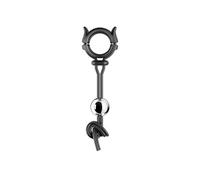 Anillo de pene de silicona con cuentas de metal de peso ajustable, testículo anillo escroto pene Stretcher juguete sexual para parejas, Cock Ring SM Bondage Extender (black,Single ball)