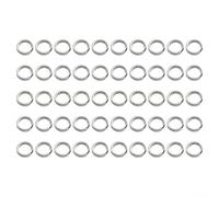 Anillo de pesca dividido de acero que fija señuelos ganchos giratorios y otras piezas de aparejos (11,5 mm)