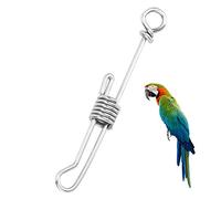Anillo de pie de Loros, Anillo de Soporte de Hebilla de pie de pájaro Anillo de Tobillo de aleación de Acero Inoxidable de la Cadena del pie para el Entrenamiento de Mascotas pequeños Medios
