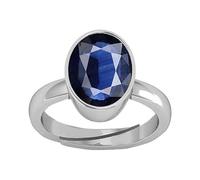 Anillo de piedra preciosa Neelam de zafiro azul natural certificado sin calefacción de 2,25 ratti de 2,75 quilates de calidad A+ para mujeres y hombres, S-B0CXM8LXMRNAMZ, S, Gema