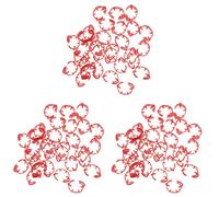 Anillo de piernas de pájaro, Bandas for Patas de identificación de pájaros, Multicolor, 3,3x3,3x1,0 cm, Paquete de 100(Redx3pcs,3.3x3.3cmx3pcs)