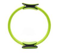 Anillo de pilates con doble asa para yoga, ejercitador interior de muslos para mujeres y hombres, círculo de resistencia para yoga (verde, talla única)