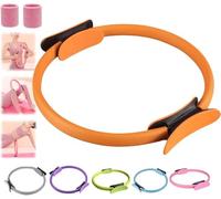 Anillo de pilates para entrenador de fitness, 2025 Pilates Circle, 14,96 pulgadas, anillos de yoga Magic Circle con asas dobles acolchadas, para brazos tonificados, piernas para hombres y mujeres