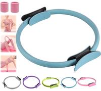 Anillo de pilates para entrenador de fitness, 2025 Pilates Circle, 14,96 pulgadas, anillos de yoga Magic Circle con asas dobles acolchadas, para brazos tonificados, piernas para hombres y mujeres