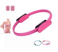 Anillo de pilates para entrenamiento físico, 2025, anillo de pilates, anillo de yoga de 35,6 cm, círculo mágico con asas dobles acolchadas, para brazos tonificados, piernas para hombres y mujeres