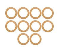 Anillo de pistón de goma, 10 unidades, 68 x 48 x 0,8 mm, junta tórica de compresor de aire, accesorios de bomba aislados para compresor de aire silencioso sin aceite de 550 W