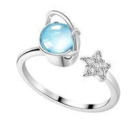 Anillo de planeta, banda orbital, esfera celestial para regalos de joyería, círculo cósmico de cobre con atractivo atemporal, anillo para mujer, adorno estelar para salidas casuales y citas