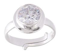 Anillo de plata ajustable con piedra preciosa de 10,25 ratti Jarkan, piedra de circonita natural, rashi ratna Ashtadhatu, para fines astrológicos para hombres y mujeres--B08K3J8CDN