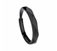 Anillo de plata ajustable para parejas, color negro y anillo para hombres y mujeres, un anillo de amor ligero y lujoso para amantes, anillos gruesos de resina, A, Cobre, Sin piedra preciosa