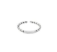 Anillo de plata, anillo de plata esterlina S925 for mujer, diseño retro creativo con diseño geométrico, unisex, ajustable, con nudillos abiertos, joyería for la articulación del dedo, regalo de boda y