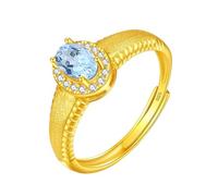 Anillo De Plata De Ley 925 Con Corte Ovalado Para Mujer, Anillo Grueso Con Piedras Preciosas Naturales, Chapado En Oro De 14 Quilates, Banda Cepillada Mate, Circonita Cúbica, Anillo De Compromiso D